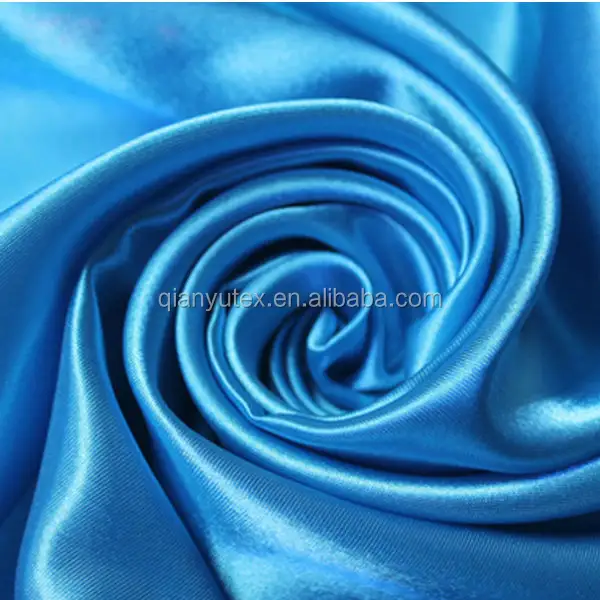 100% ployester satin fabric for wedding dress