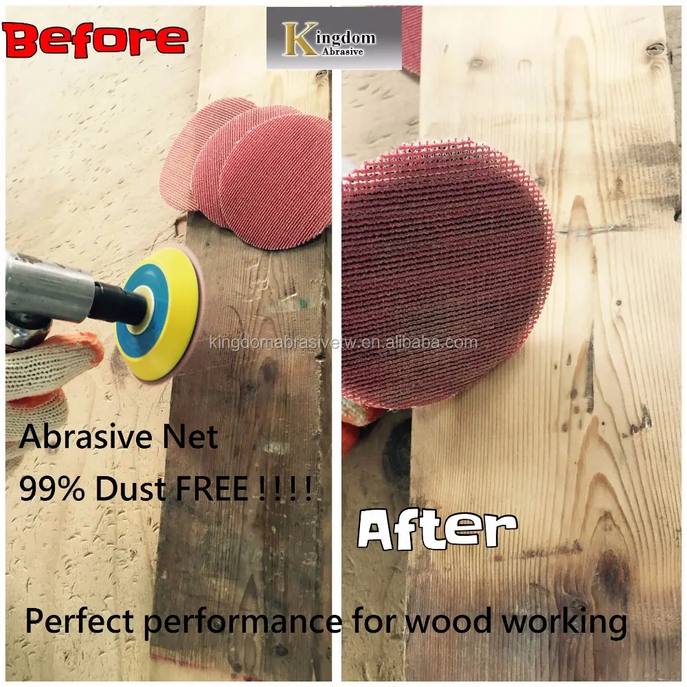 Abrasive Sanding Net Taiwan Made Abrasive Net 6" Abrasive Sanding Discs For Wood Polishing