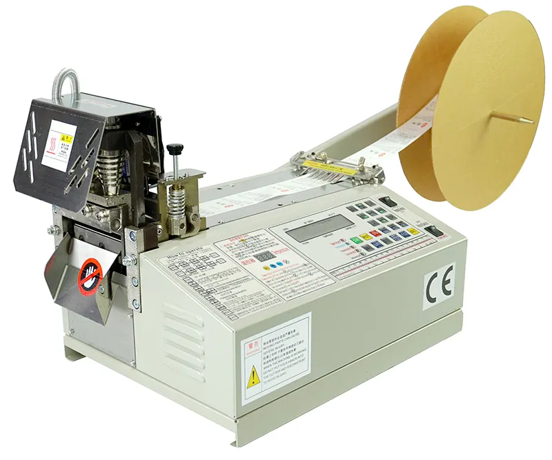 Video computerized clothing label cutting machine
