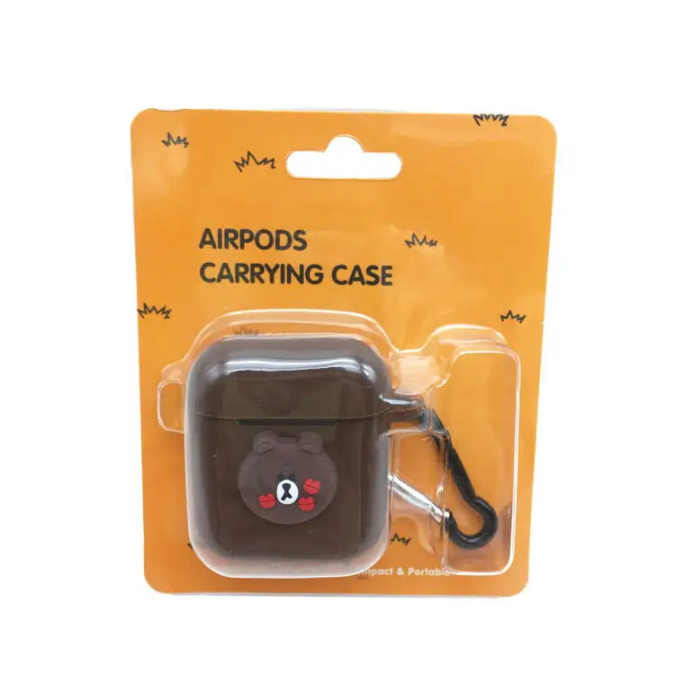 Apple Airpods, зарядный чехол, упаковочная коробка, слайдер-карта с пластиковой упаковкой, Противоударная защитная упаковка для переноски
