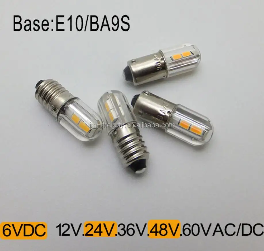1 Вт E10 светодиодная лампа 60 в e10 led 12 В BA9S e10 led e10 230 В 6 в e10 светодиодная лампа 12 В BA9S e10 led 24 В e10 светодиодная лампа для развлечений лампа постоянного тока