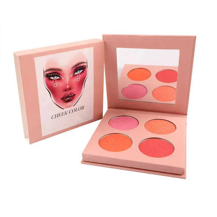 Private Label Powder Cream Blush Palette Makeup Cheek Cosmetic Blush Palette