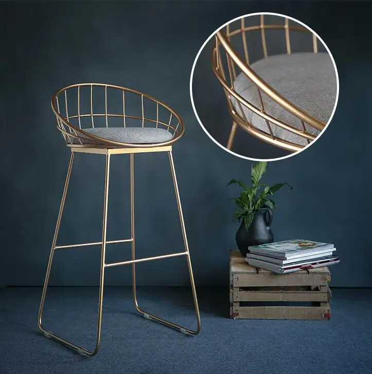 Коммерческая мебель, модный тканевый чехол, Современный барный стул/барный стул, высокий стул