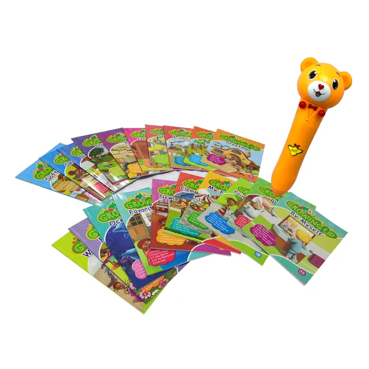 Детская ручка для говорящих на английском языке, звуковая ручка для чтения, 20 звуковых книг, говорящая ручка
