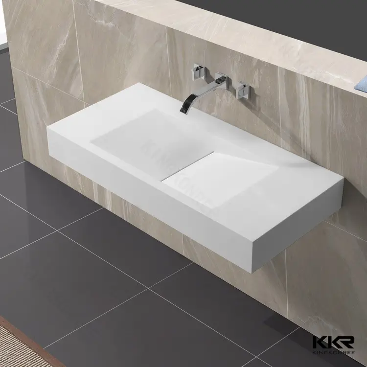 Искусственный камень KKR, акриловая Встраиваемая твердая поверхность, раковина для ванной комнаты, кухонная раковина