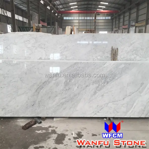 Italian Natural Stone Carrara White Marble Slab Size