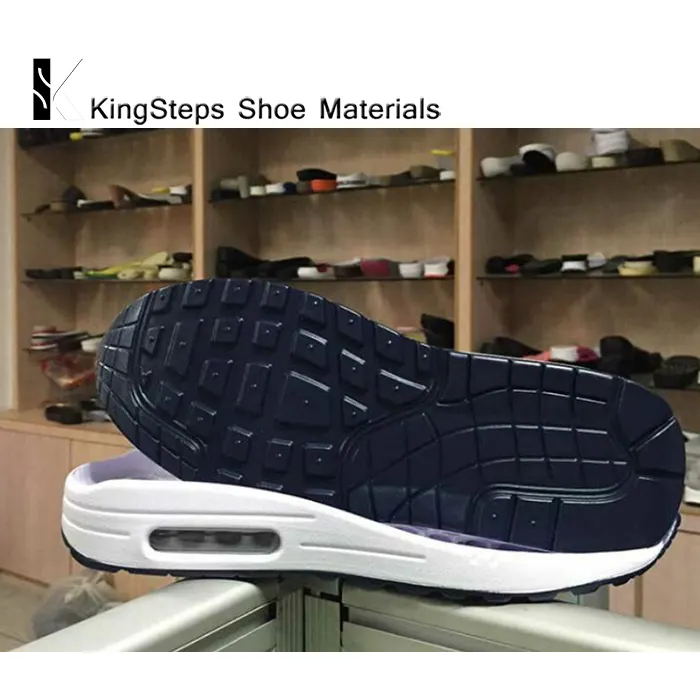 PU material air cushion jogging shoe soles two colors hot sale wear-resistant soft outsole 35#-45# KS-JB12282