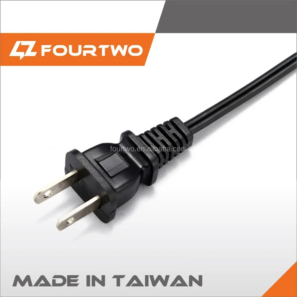 Ac Plug UL CUL Approved 110V Power Cord 2 Pin Ac Plug