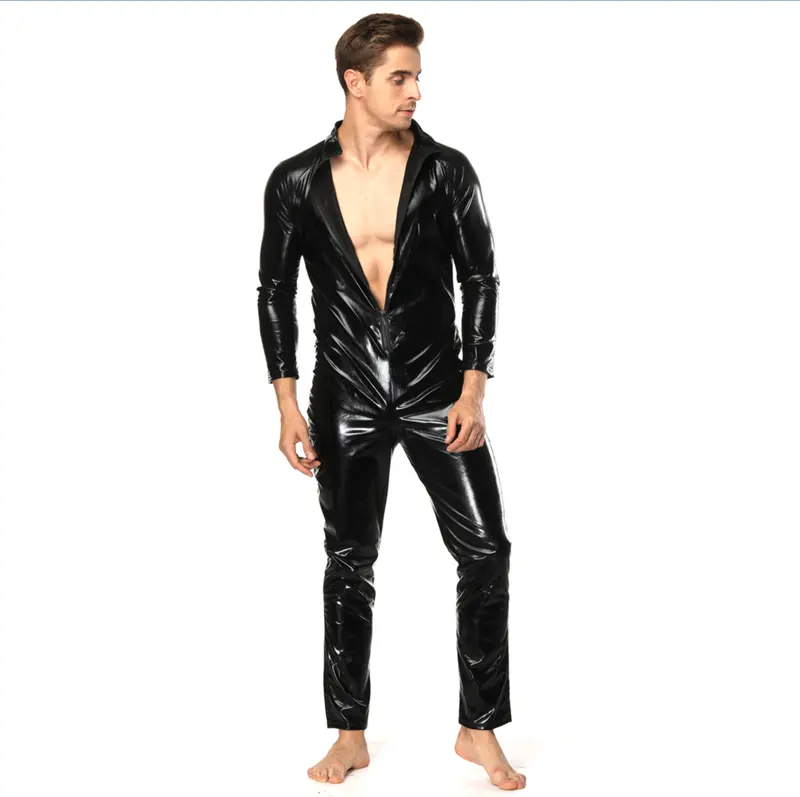 MOQ 1PC inflatable latex costume latex catsuit men sexy fashion catsuit for men