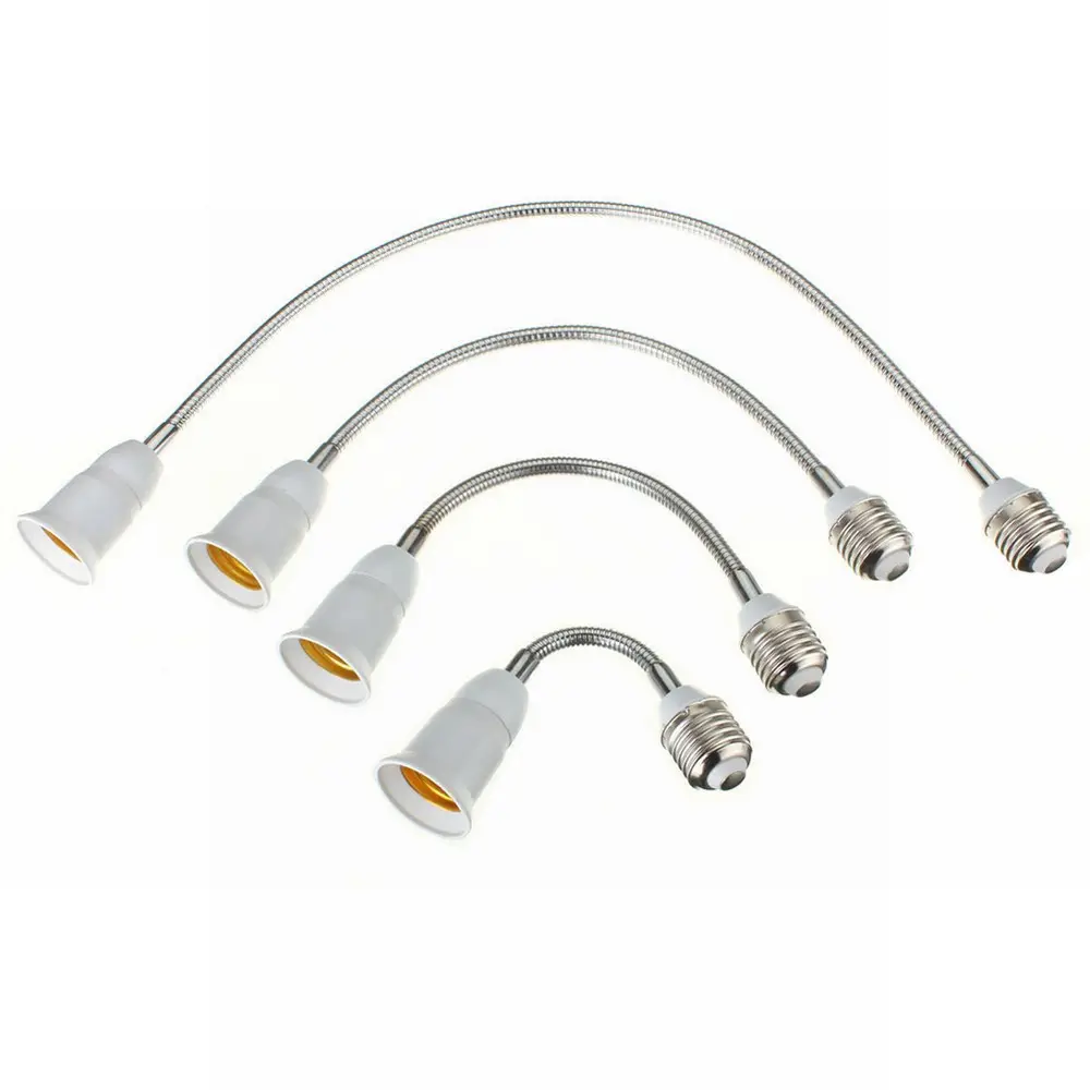 E27 to E27 holder 15cm flexible tube E27 extension bulb adapter