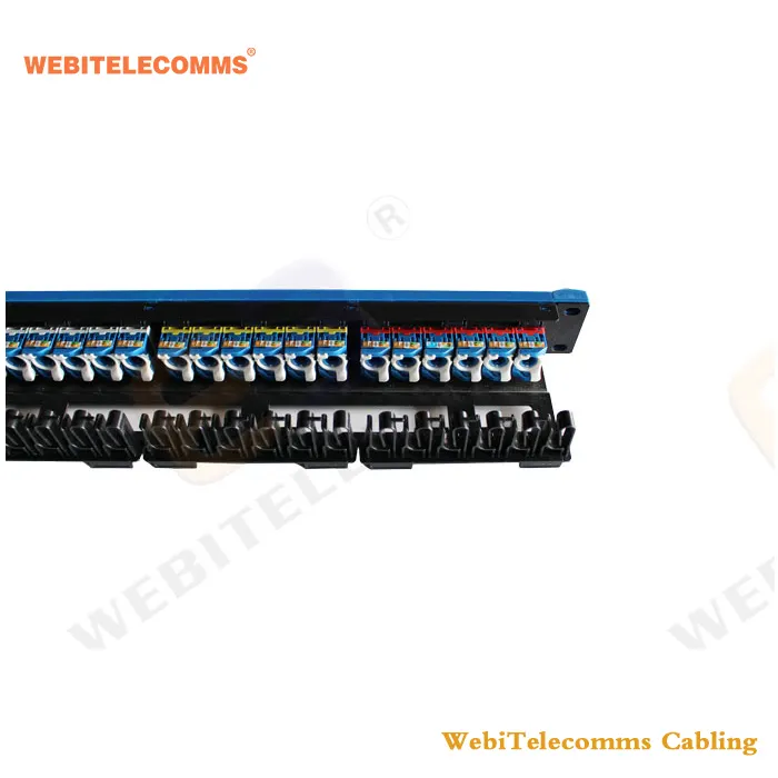 Cat6 24 Port Patch Panel UTP Unshielded CAT6 24 Ports Network Patch Panel For 22-26 AWG Cable 19'' Rack Mount Panel