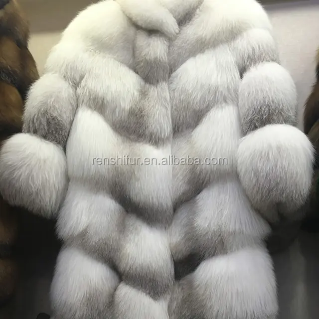 Женское модное русское зимнее пальто из натурального Лисьего меха
