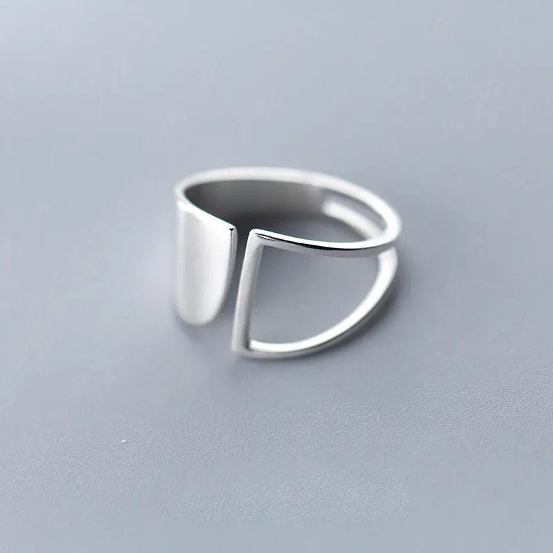 Высокое качество стерлингового серебра 925 кольца для женщин простой серебряные кольца, ювелирные изделия