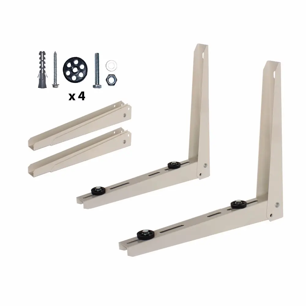 L cold rolled steel iron AC air conditioner mounting bracket