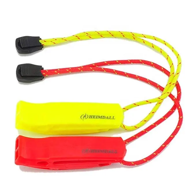 Safety Whistle with Lanyard (2 Pack) for Boating Camping Hiking Hunting Emergency Survival Rescue Signaling