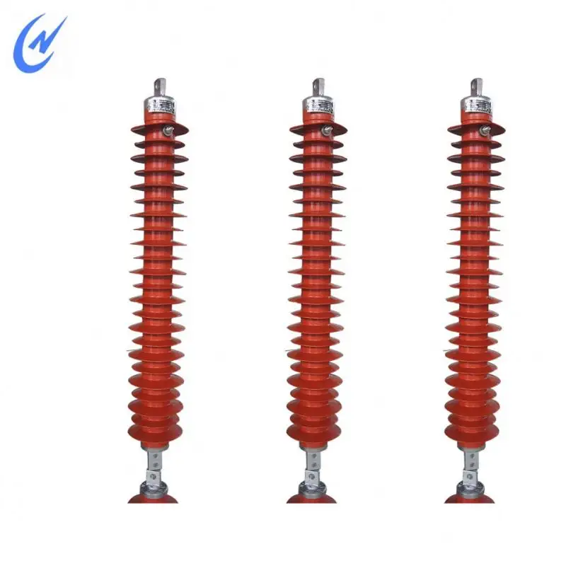 6-500kv Transmission Line Type Composite Lightning Surge Arrester / High Voltage Lightning Surge Arrester Price