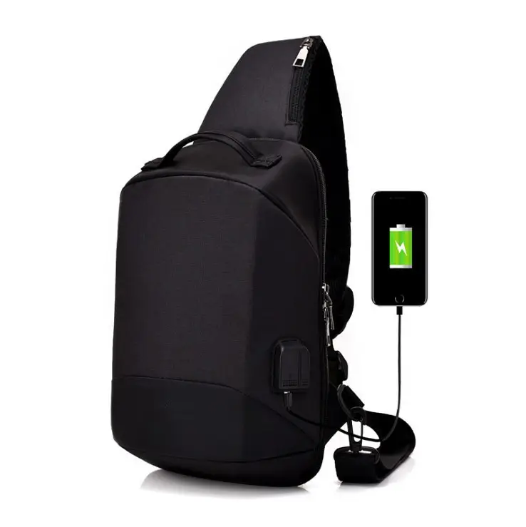 Сумка-слинг через плечо, рюкзак, нагрудные сумки через плечо, рюкзак с USB-портом для зарядки