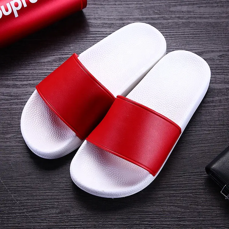 wholesale custom logo kid slide sandals advertisement slide sandal personalized children pu slip-on slipper flip flops