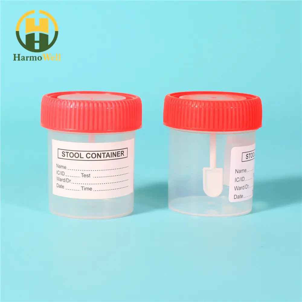 60ml Disposable Stool Sample Container with Spoon