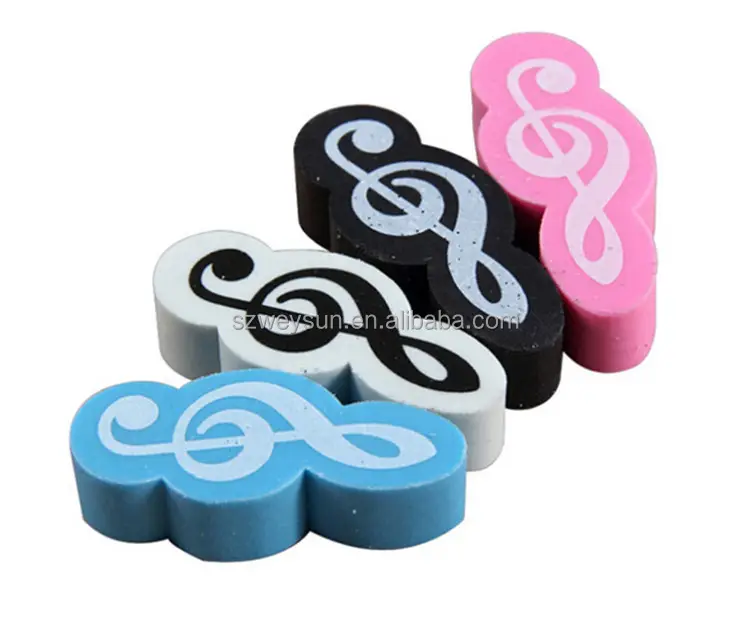 Fashion Music Stationery Mini Style Music Eraser Music Gift