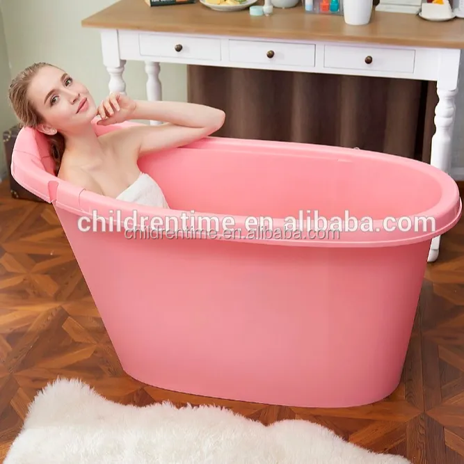 large plastic bathtub PP portable bathtub for adult or kid
