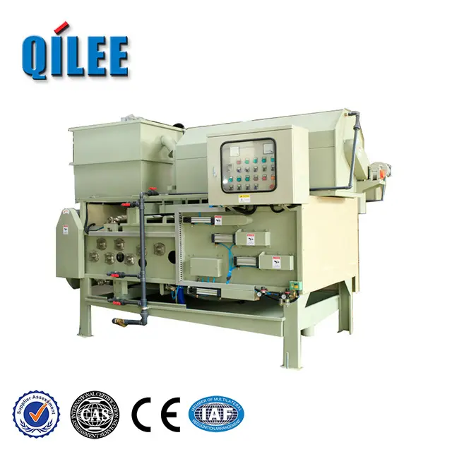 Qilee Automatic Stainless Steel Conveyor Sludge Dewatering Belt Filter Press