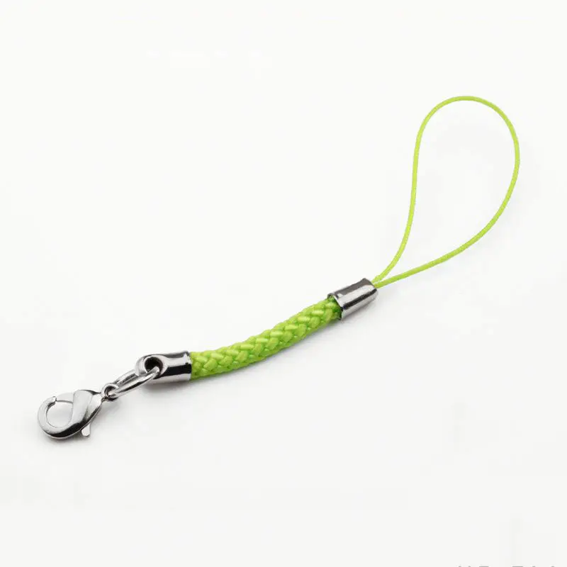 Fashion Colour Cell Phone Strap Hanging Charm With Nickel Plated Lobster Clasp