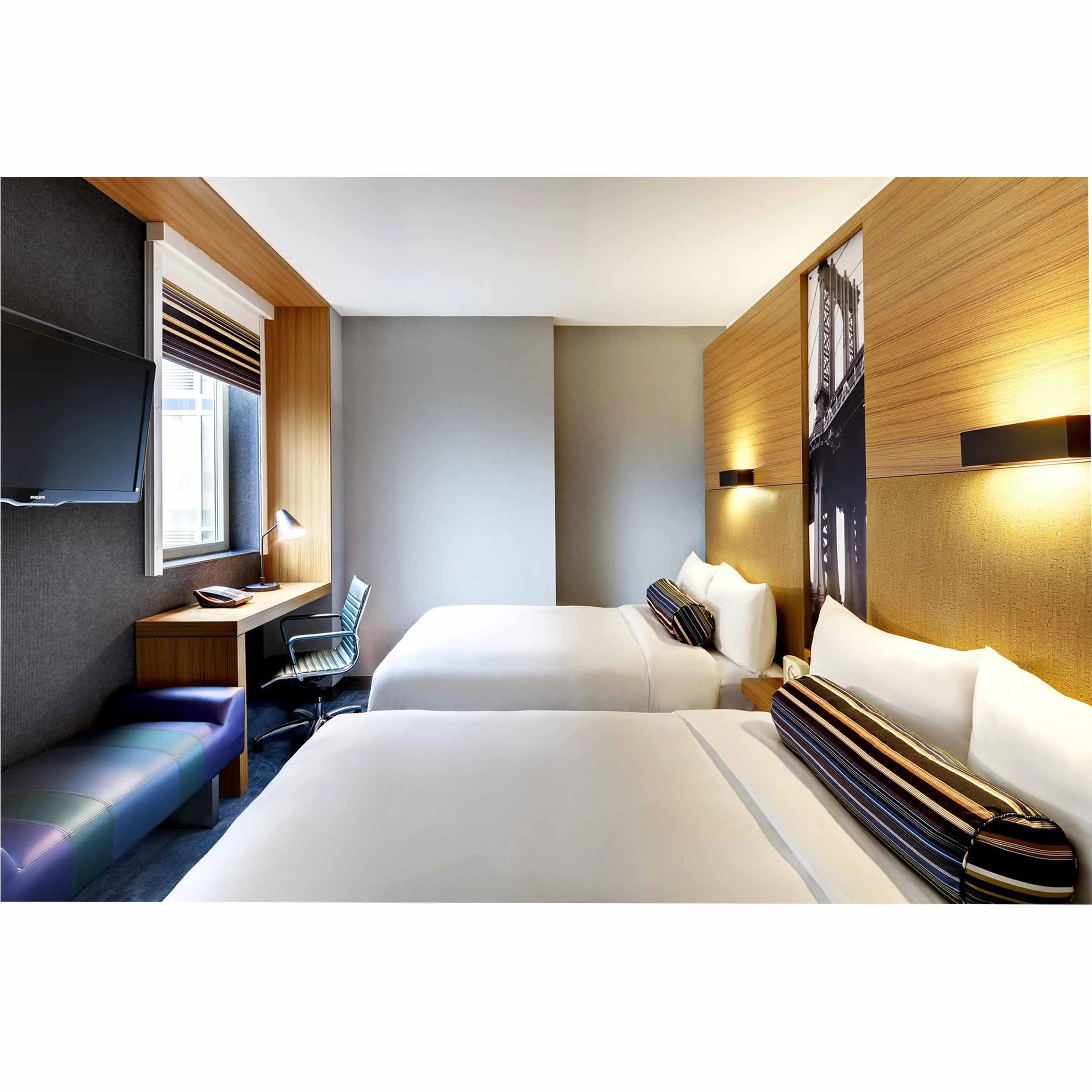 Мебель для спальни для отеля, Aloft, гостиничная мебель для спальни hpl для США, Канады, Австралии