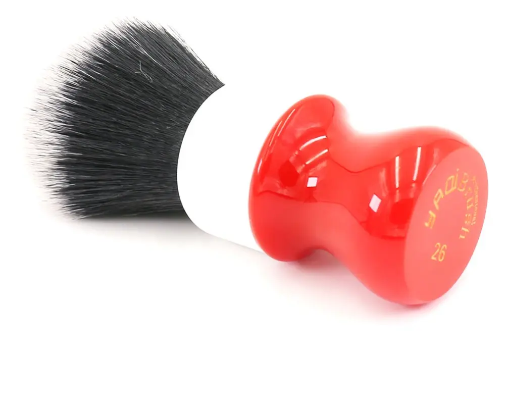 26mm Rough Complex White Version Shaving Brush With Tuxedo Knot Free Of Shipping Cost