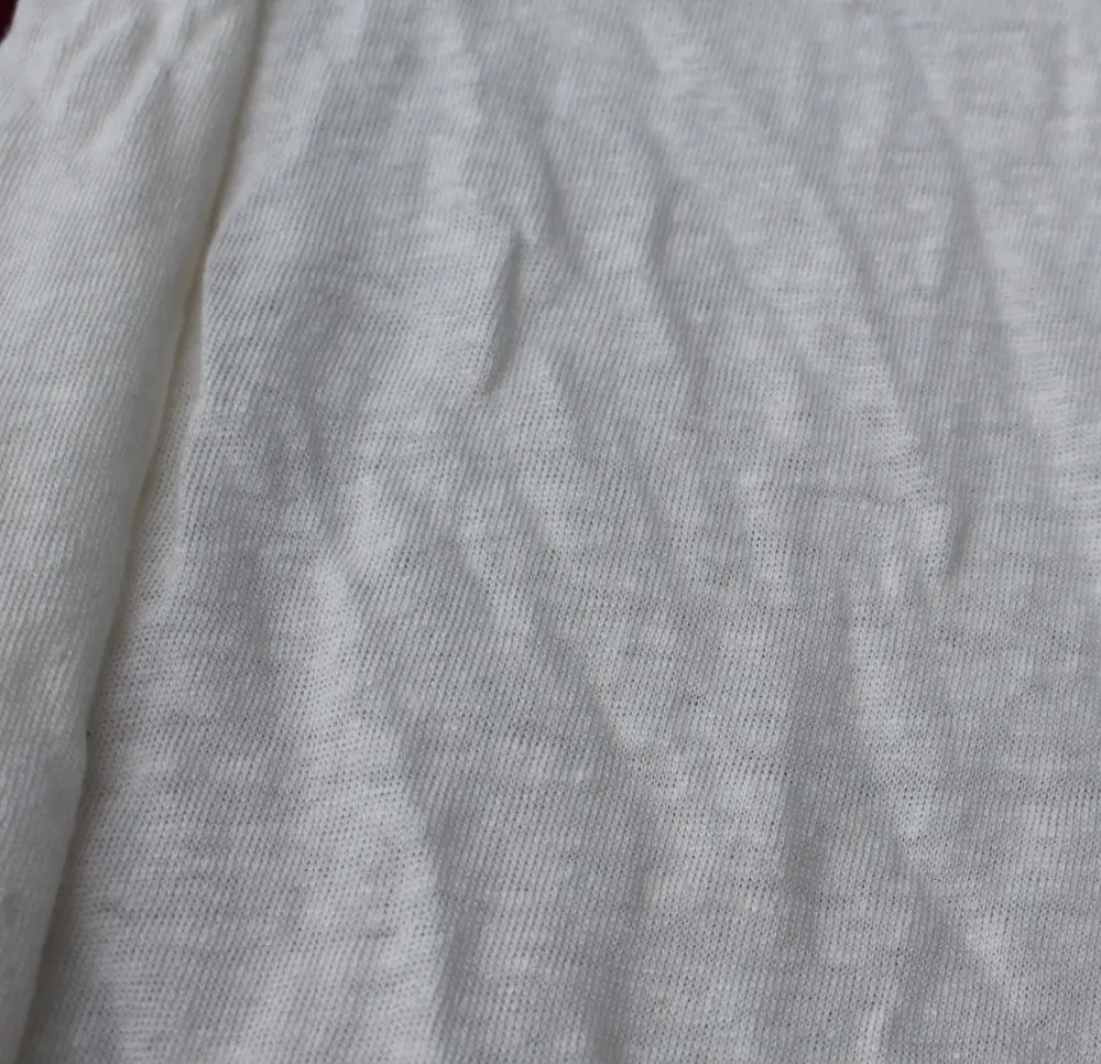 High quality pure hemp jersey eco friendly hemp blanket t-shirt fabric