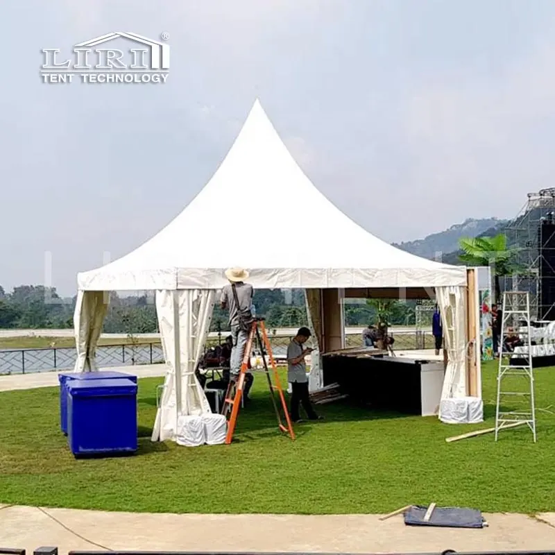 Ручная сборка, водонепроницаемая палатка-пагода 4x4 для свадебного торжества