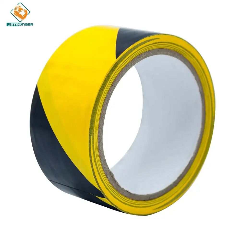 High quality black yellow plastic  floor warning tape/caution tape/underground warning tape