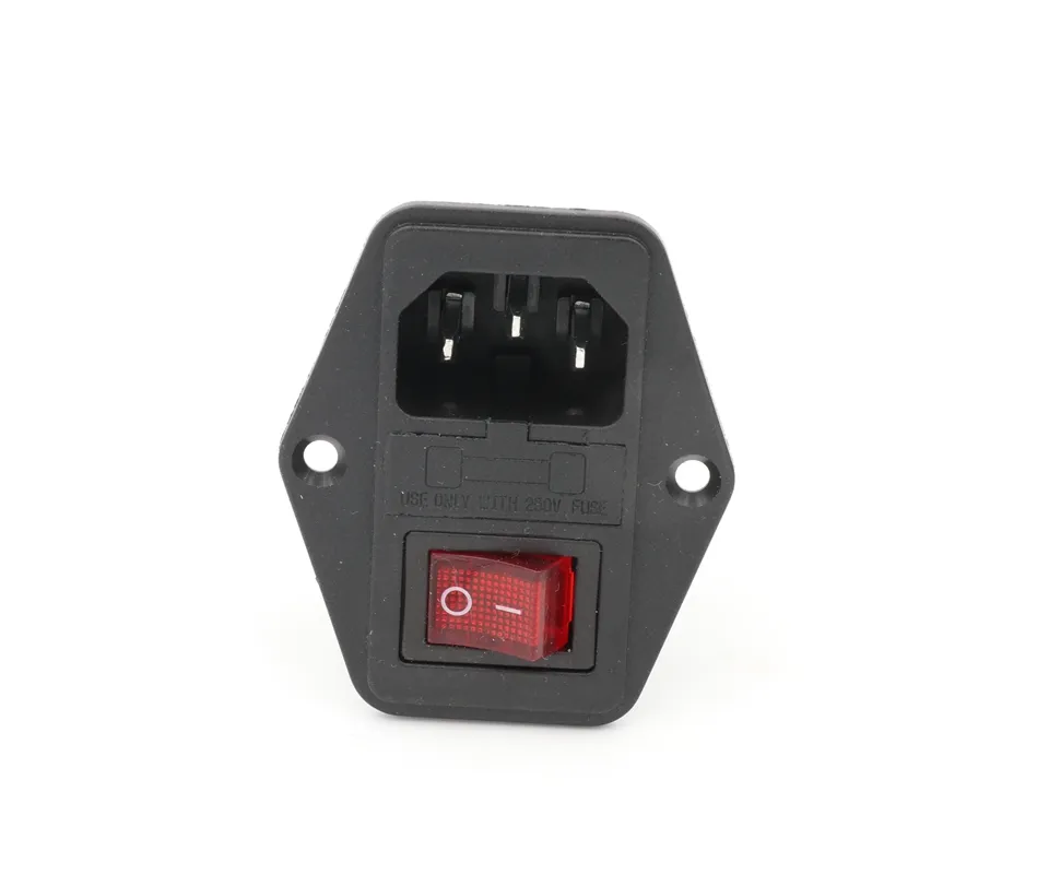 3D printer accessories LZ-14-F5 6A 250V Electrical Switch Socket AC Power Socket With CE certificate
