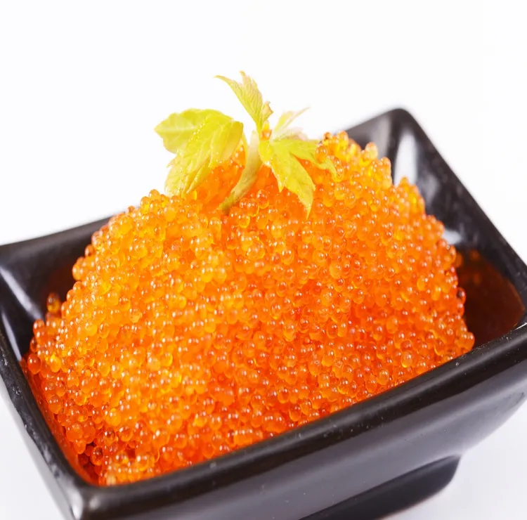 Popular Frozen Caviar Seasoned Flying Fish Roe Tobiko Caviar Tobikko Rish Roe From China