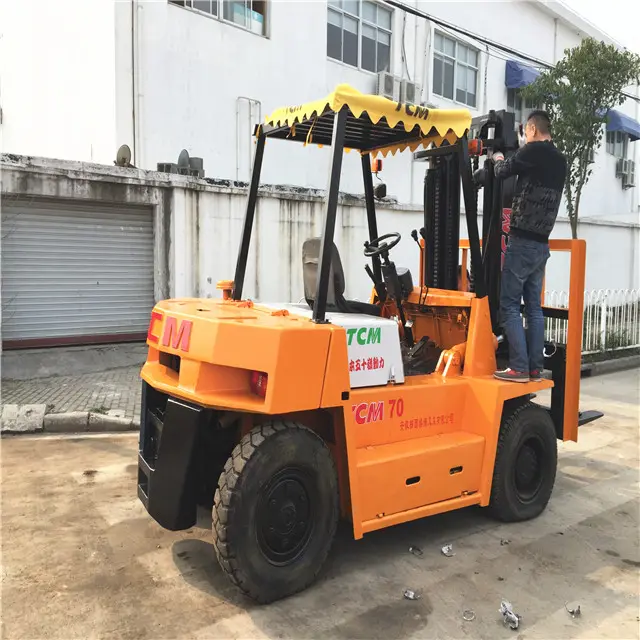 Used 3ton 5ton 7ton forklift of satisfactory price,TCM FD70 forklift with wonderful performance,Used TCM FD70 Forklift