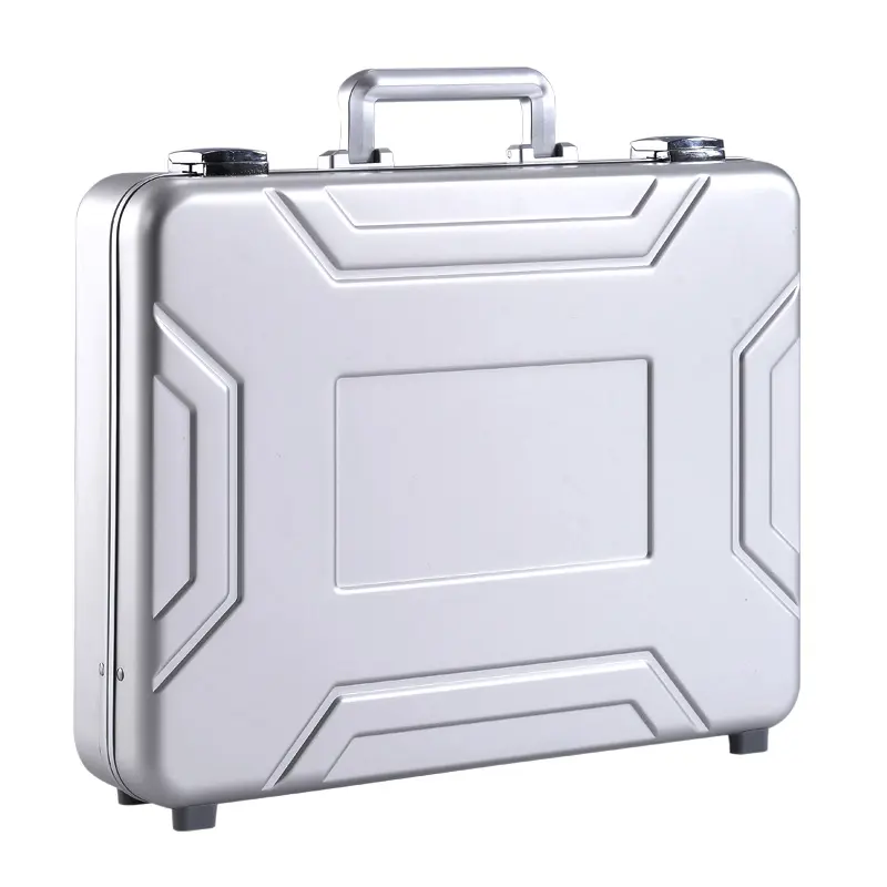 aluminium laptop case portable business briefcase with documents pocket