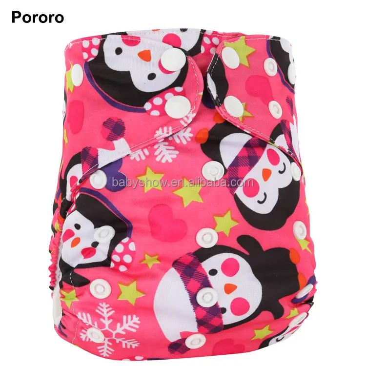 Pororo hot printed AIO cloth diapers one size fits all new design nappy PUL baby diapers