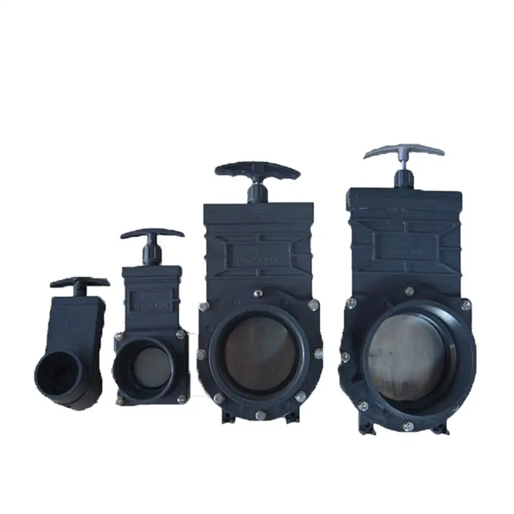 Aquaculture Irrigation With EPDM O-ring 1 1/4'' - 6'' Plastic Knife PVC 1 Inch Sluice Gate Valve