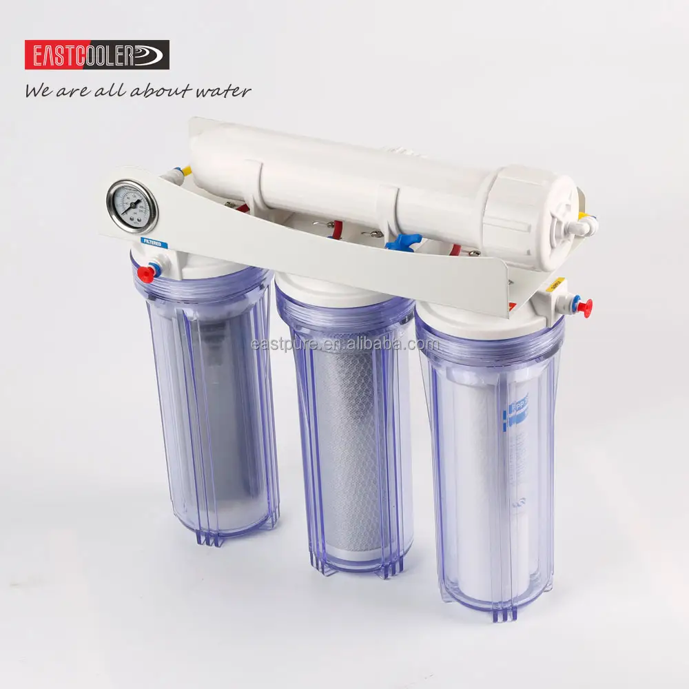 ECRO4S-C-E02 Eastcooler 4-Stage Reverse Osmosis/Deionization RO/DI - Aquarium Reef Water Filter System