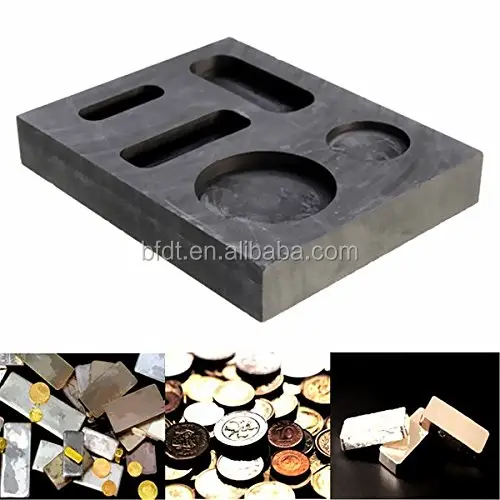 1/4 oz 1/2 oz 1 oz Ounce Combo Gold Graphite Ingot Mold Crucible For Melting Casting Refining Scrap Precious Metal Jewelry