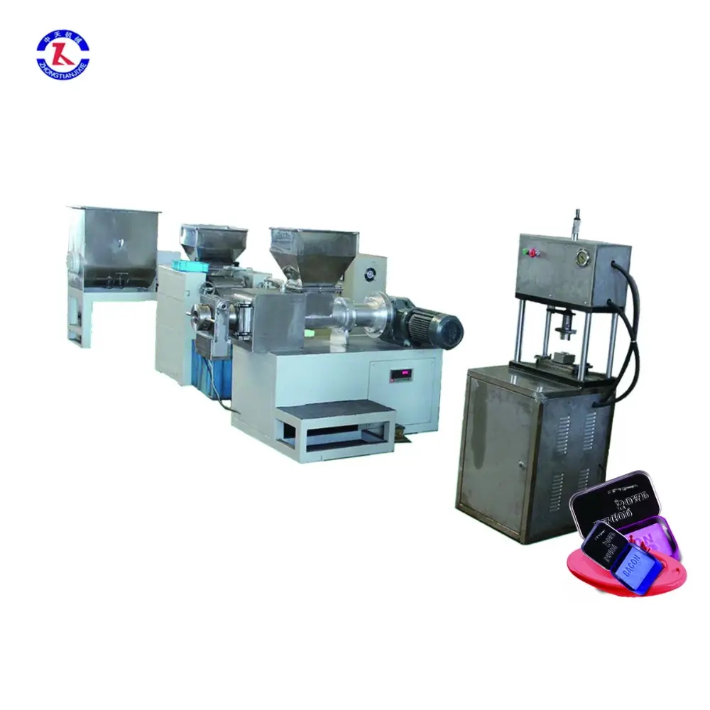 Small Semi-automatic Toilet Soap Making Machine Line 150kg/h From Wuxi Soap Machine Manufacturer