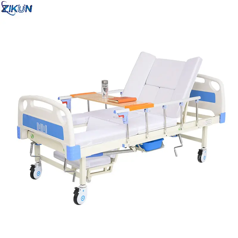 Adjustable Nursing 2 Crank Functions Manual Medical Hospital Bed