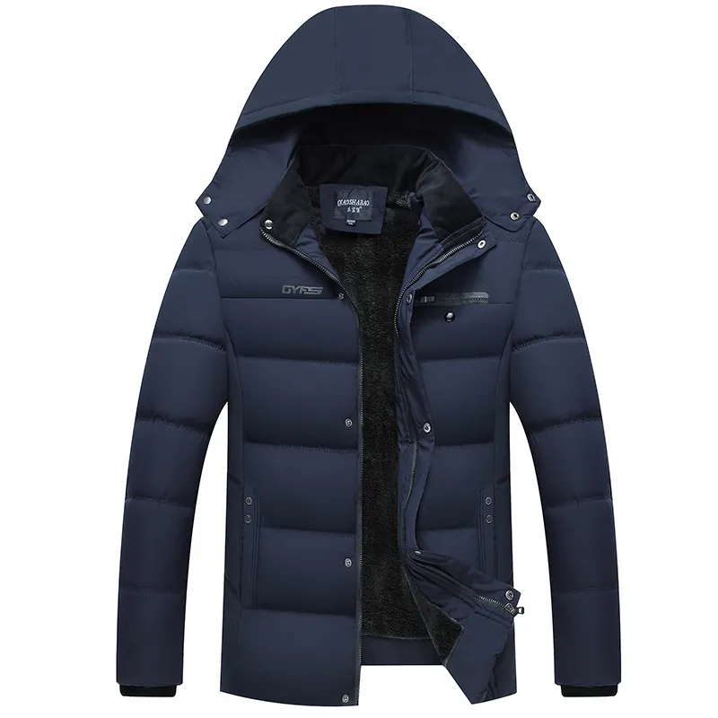 2020 Plain Custom Design Nylon Fabric Padded Mens Jackets Coats Winter Cotton Man Jacket Manufacturer