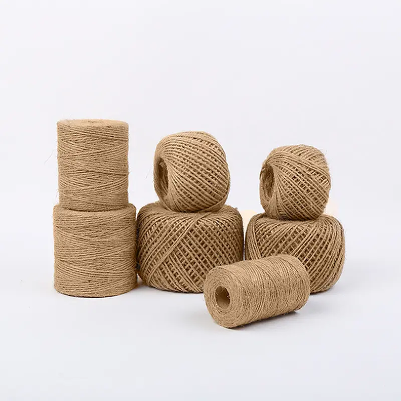 DIY High quality factory brown 100% natural jute tie hemp rope