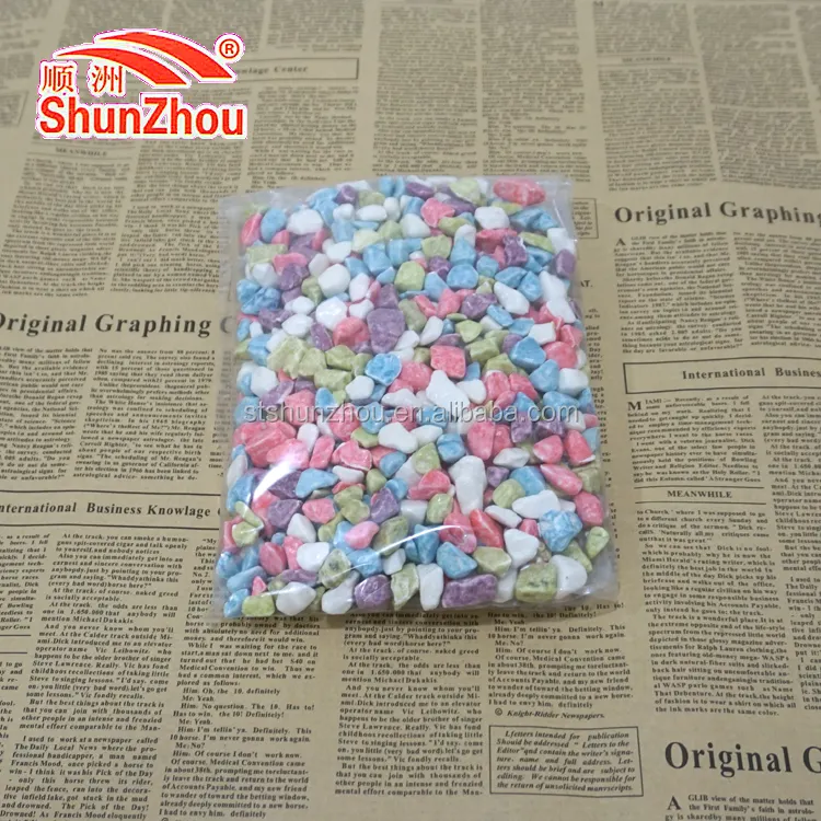 500g bag package colorful chewy milky rock candy