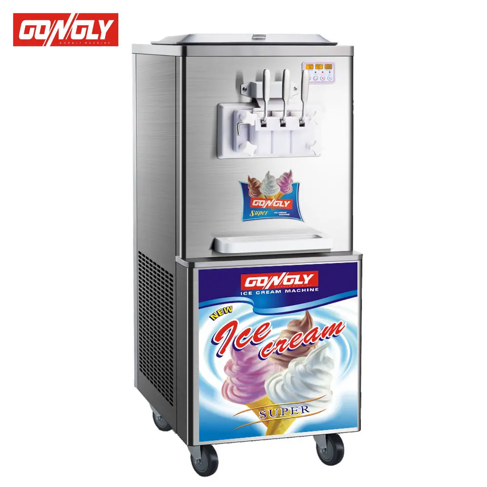 Новый итальянский автоматический торговый автомат для мягкого мороженого со стандартом безопасности