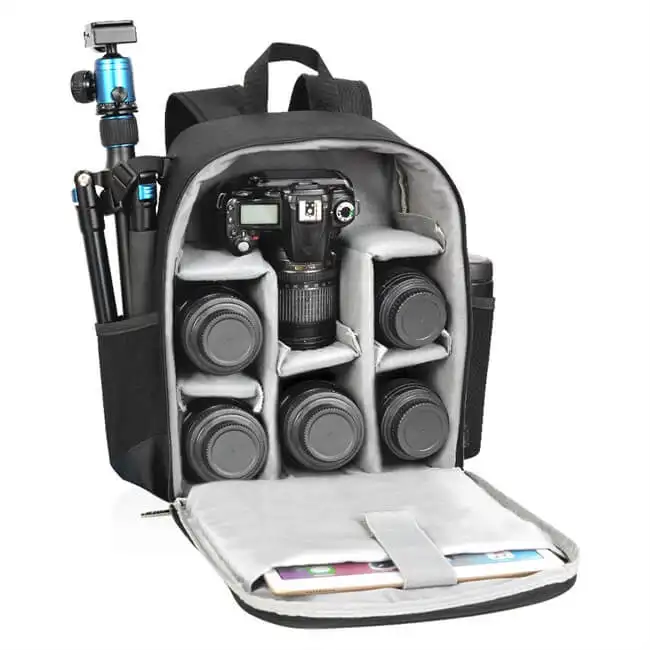 Сумка для цифровой зеркальной камеры Водонепроницаемая Противоударная дышащая сумка для камеры рюкзак для Nikon Canon Sony маленькая сумка для видеокамеры