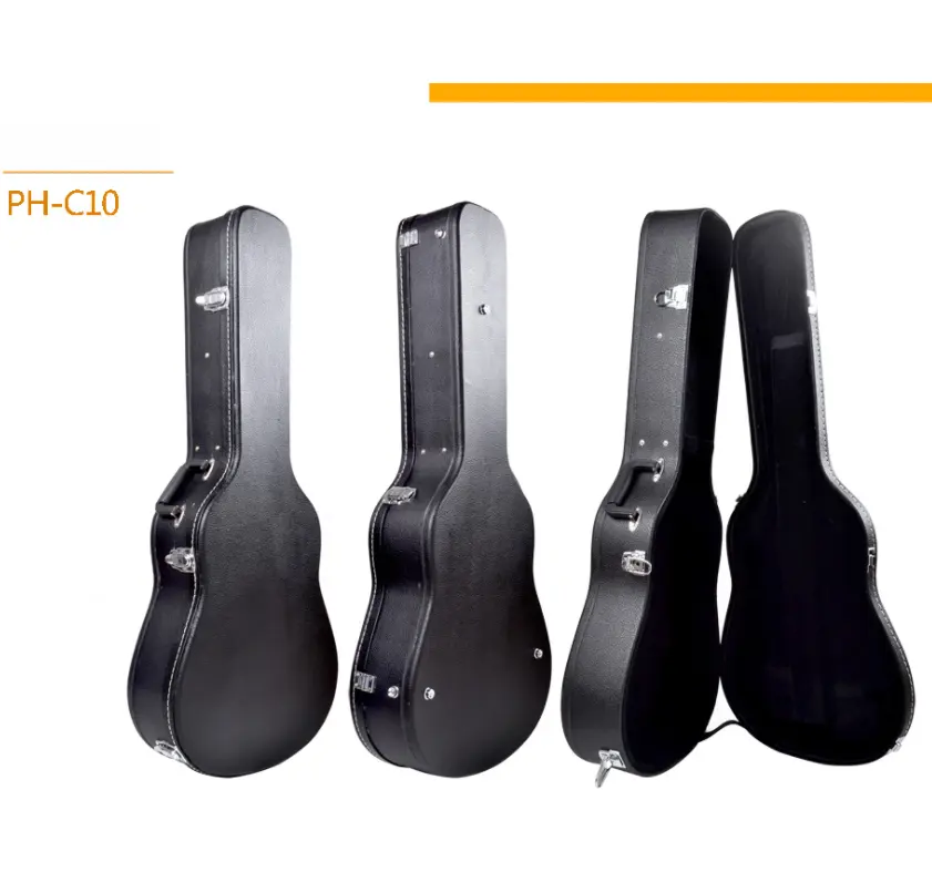 Высокое качество, лидер продаж, черный кожаный чехол для классической гитары, сделано в Китае