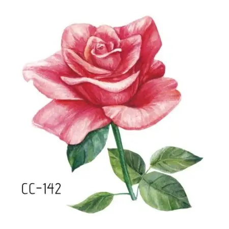 High quality fashion custom small flower temporary sticker lower back tattoo