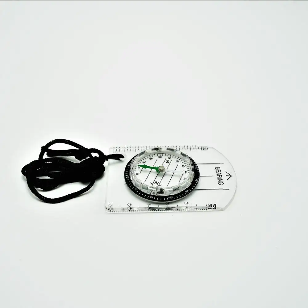 Hot sale portable with lanyard outdoor high precision mapping map scale compass